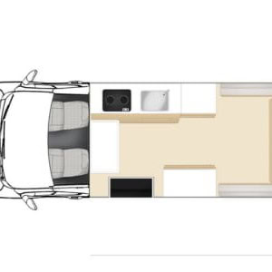 Apollo Endeavour Campervan – 4 Berth Layout