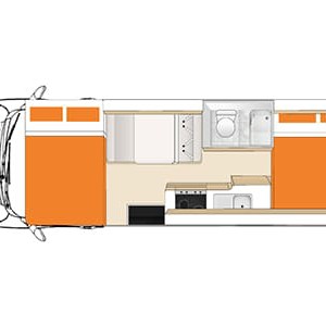 Apollo Euro Motorhome – 4 Berth_floorplan_night