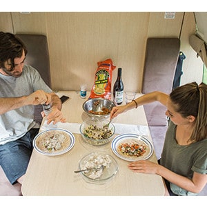 Britz HiTop Voyager – 4 Berth – table