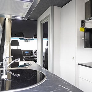 Cheapa Motorhome – 2 Berth-kitchen