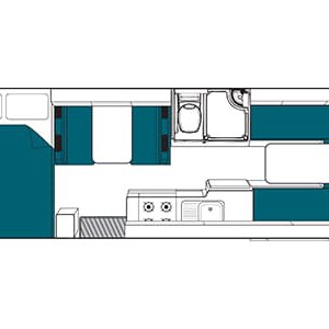 Maui River Motorhome – 6 Berth_floorplan_day