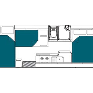 Maui River Motorhome – 6 Berth_floorplan_night