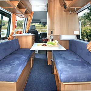 Mighty Deuce Motorhome – 2 Berth – dinning table