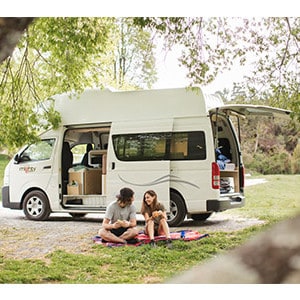 Mighty Double Down Campervan – 4 Berth – lifestyle photo