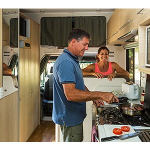 Mighty Double Up Motorhome – 4 Berth – kitchen