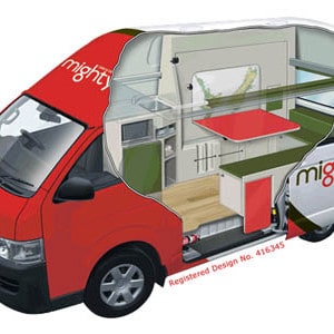 Mighty Jackpot Campervan – 3 Berth – cutaway