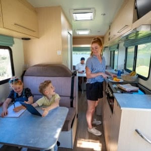 Britz Frontier Motorhome – 6 Berth Interior