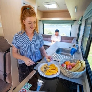 Britz Frontier Motorhome – 6 Berth Kitchen