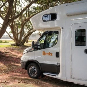 Britz Frontier Motorhome – 6 Berth Side View