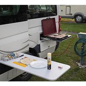 Britz Venturer Plus Motorhome – 3 Berth – side table