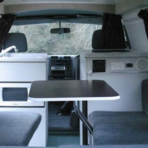 Discover NZ Standard Campervan – 2 Berth – dining table