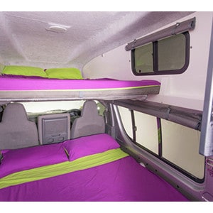 Jucy Chaser Campervan – 4 Berth – beds