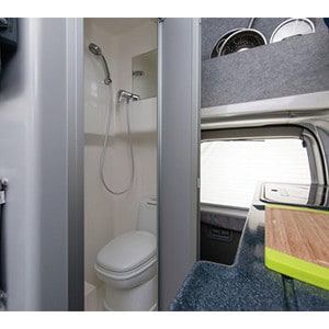 Jucy Chaser Campervan – 4 Berth – shower & toilet