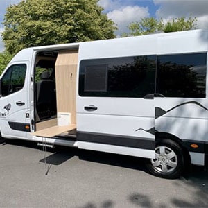 KA Esprit Motorhome – 2 Berth – side door open