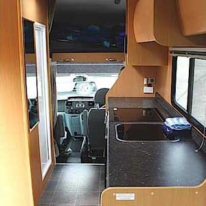 Kiwi Autohomes Concord Motorhome – 4 Berth -front-interior