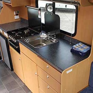 Kiwi Autohomes Concord Motorhome – 4 Berth -kitchen