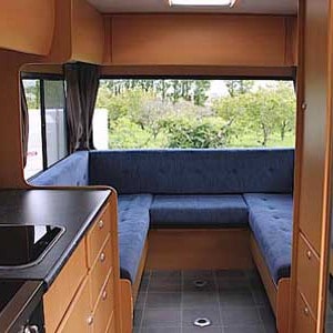 Kiwi Autohomes Concord Motorhome – 4 Berth -rear-interior