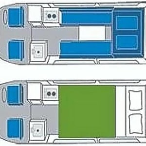 Kiwi Dart – 2 Berth – layout