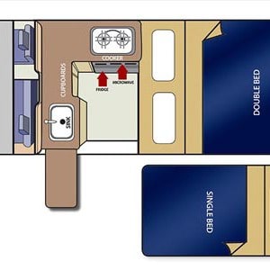 TA Kuga Campervan – 3 Berth – nightime