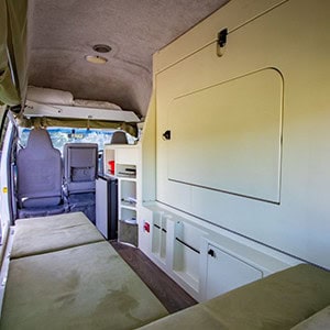 Happy Jackpot Campervan – 3 Berth-Inside-Front-View