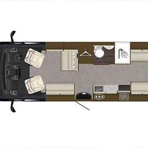 Discover NZ Imala Deluxe – 4 to 6 Berth – layout