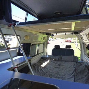 SAS Hi-Top Campervan – 4 Berth – bed and bunk