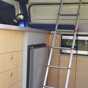 SAS Hi-Top Campervan – 4 Berth – ladder