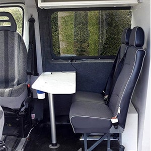 SAS Fiat Campervan – 4 Berth – rear seats