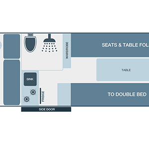 Wendekreisen Koru Star ST – 2 Berth – layout