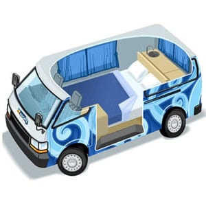 Escape Self-contained Campervan – 2 Berth Layout 2