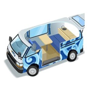 Escape Self-contained Campervan – 2 Berth Layout 3