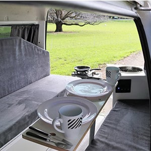 Mad Campers Self Contained Campervan – 2 Berth – dining