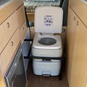 Happy Hi 4 Campervan – 4 Berth Toilet