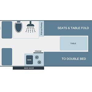 Wendekreisen Koru ST Freedom – 2 Berth – layout