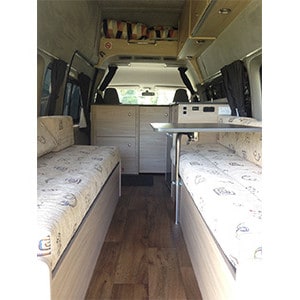 BZ Toyota Hiace Deluxe Campervan – 2+1 Berth – dinette