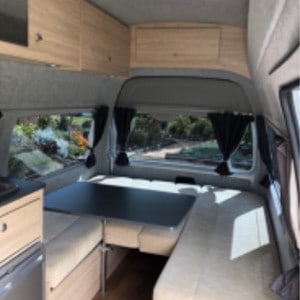 BZ Toyota Hiace Deluxe Campervan-2+1 Berth-interior (1)