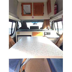 BZ Toyota Hiace HiTop Campervan – 3 Berth – internal photo