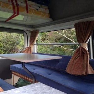 BZ Toyota Hiace HiTop Campervan – 3 Berth – table