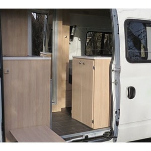 Discover NZ Deluxe Campervan – 2+1 Berth- cupboard