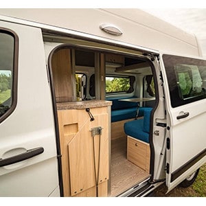 TC Trail Adventurer – 2+1 Berth – slide door open