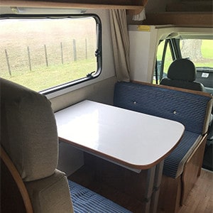 SAS Ford Transit Motorhome – 6 Berth – dining table