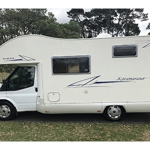 SAS Ford Transit Motorhome – 6 Berth – exterior side view