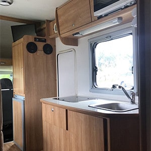 SAS Ford Transit Motorhome – 6 Berth – kitchen microwave