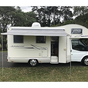 SAS Ford Transit Motorhome – 6 Berth – side view awning