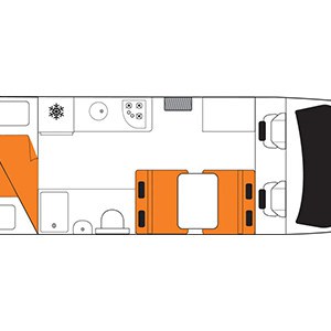 Britz Navigator Motorhome – 5 Berth_floorplan_day