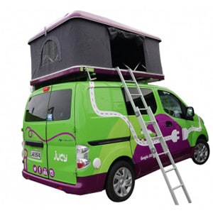 Jucy EV Campervan – 2 Berth – rooftent open