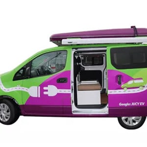 Jucy EV Campervan – 2 Berth – side door open