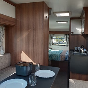 RVR Bailey Motorhome – 2 Berth – table