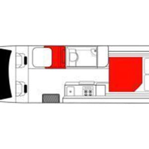 Kia Ora Escape – 2 Berth – layout