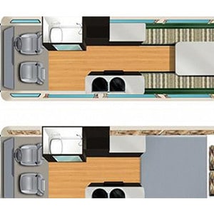 SC Campervan – 2 Berth – layout